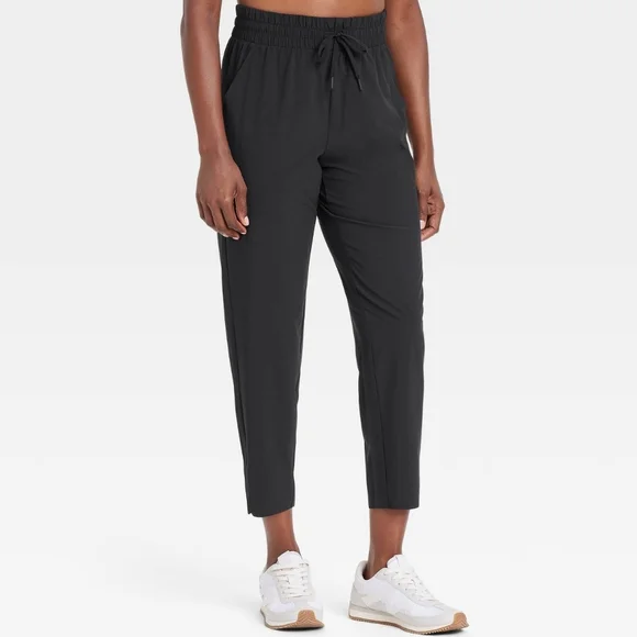 Womens Active Light High-Rise Taper Pants - Black XXL - Picture 2 of 7